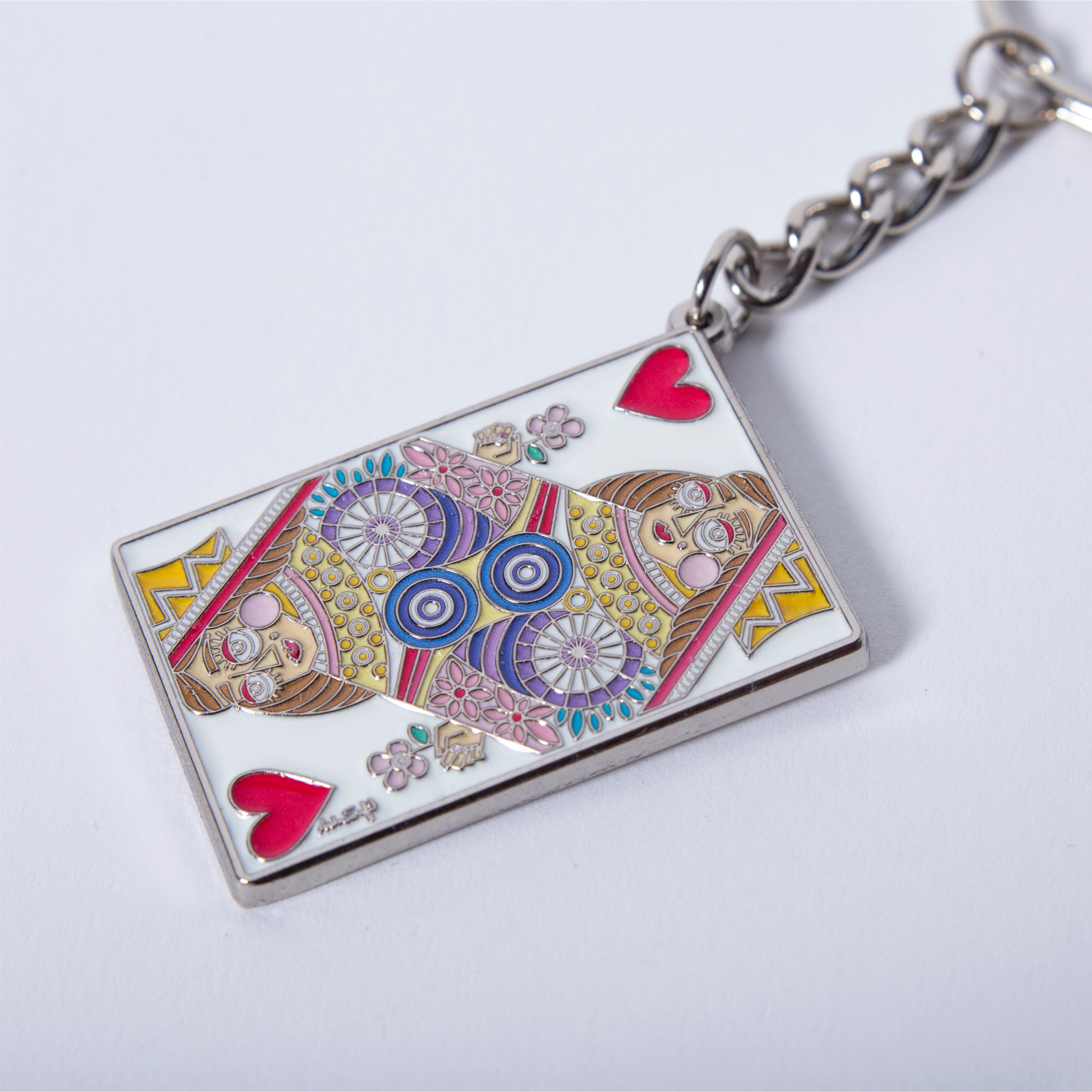 Llavero card  Reina de Corazones