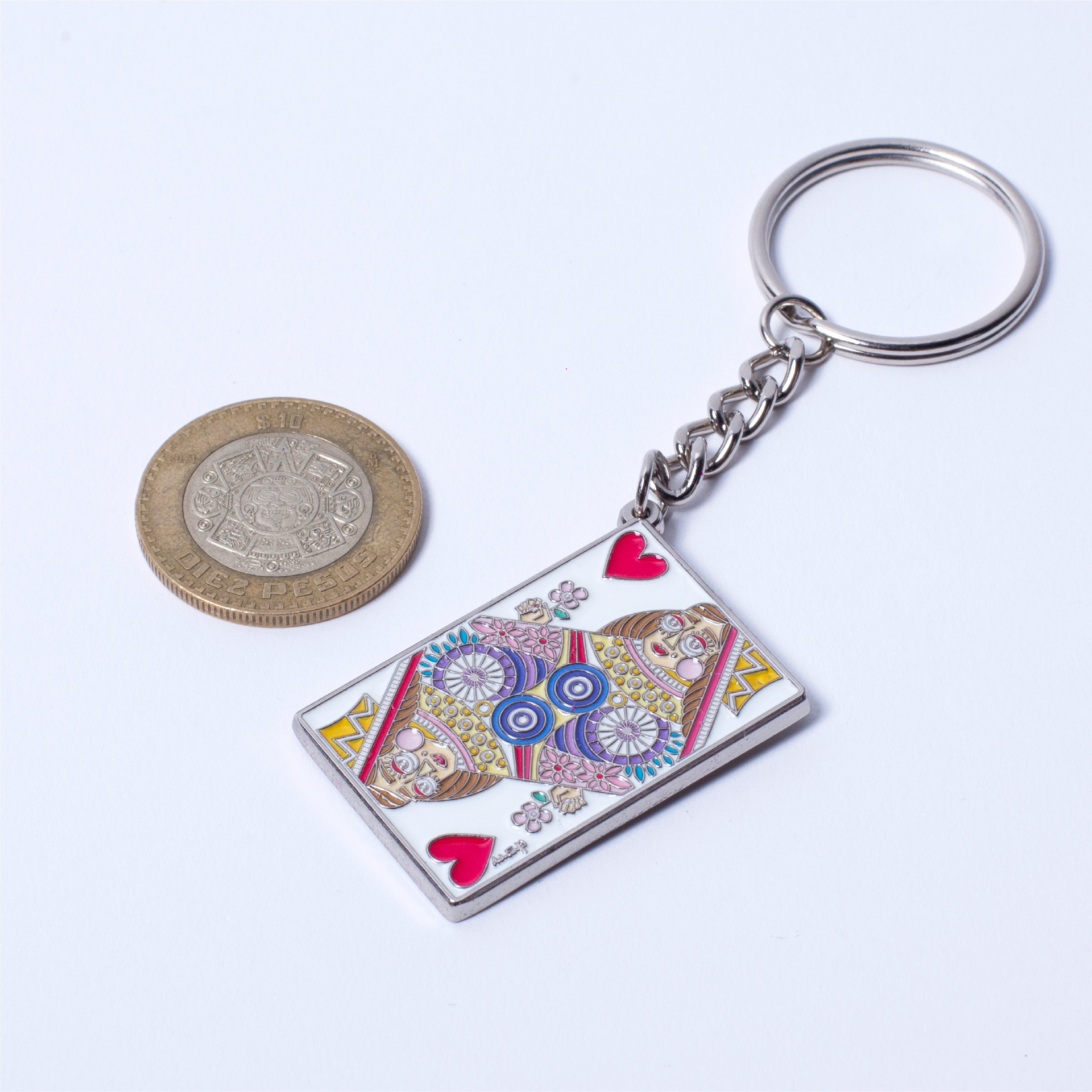 Llavero card  Reina de Corazones