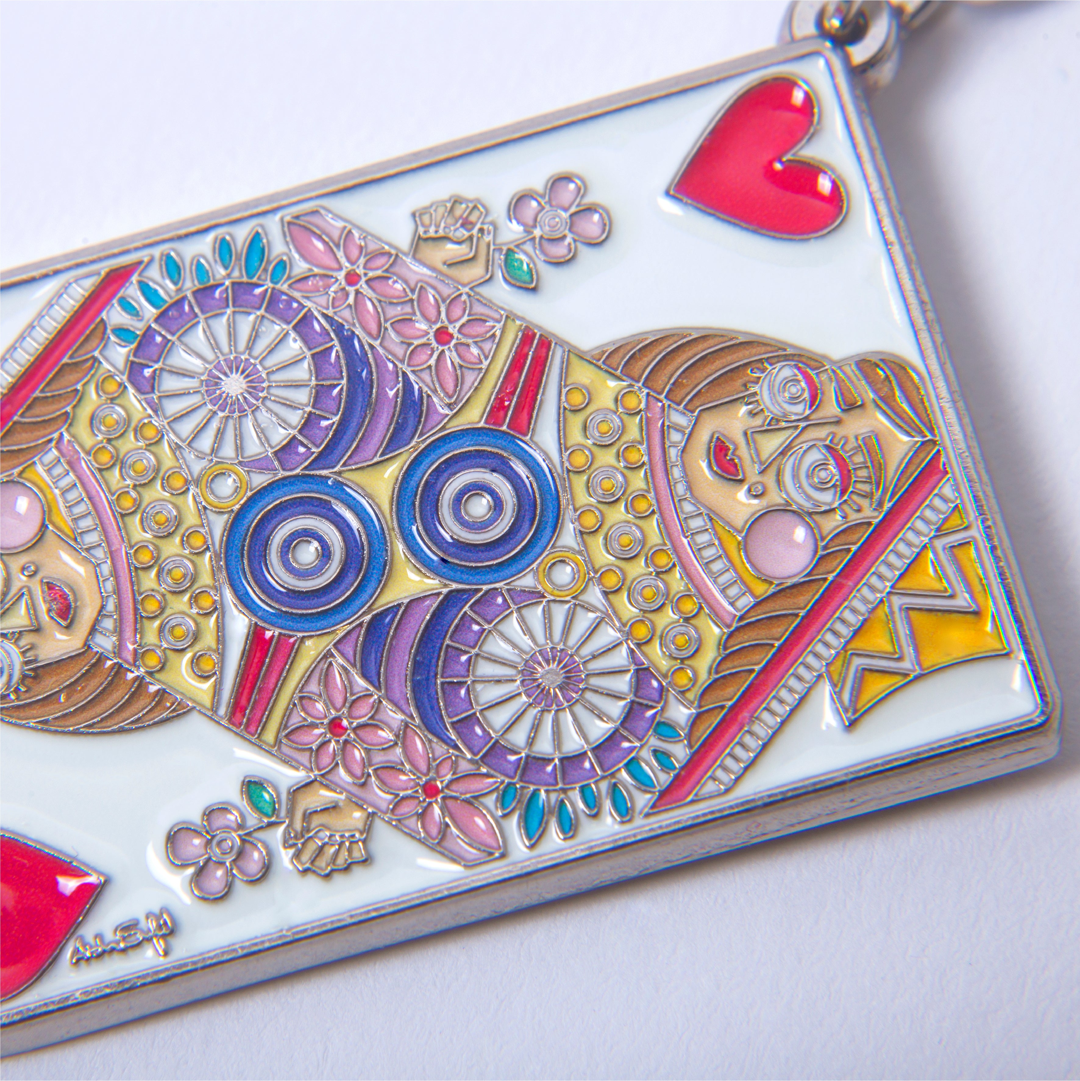 Llavero card  Reina de Corazones