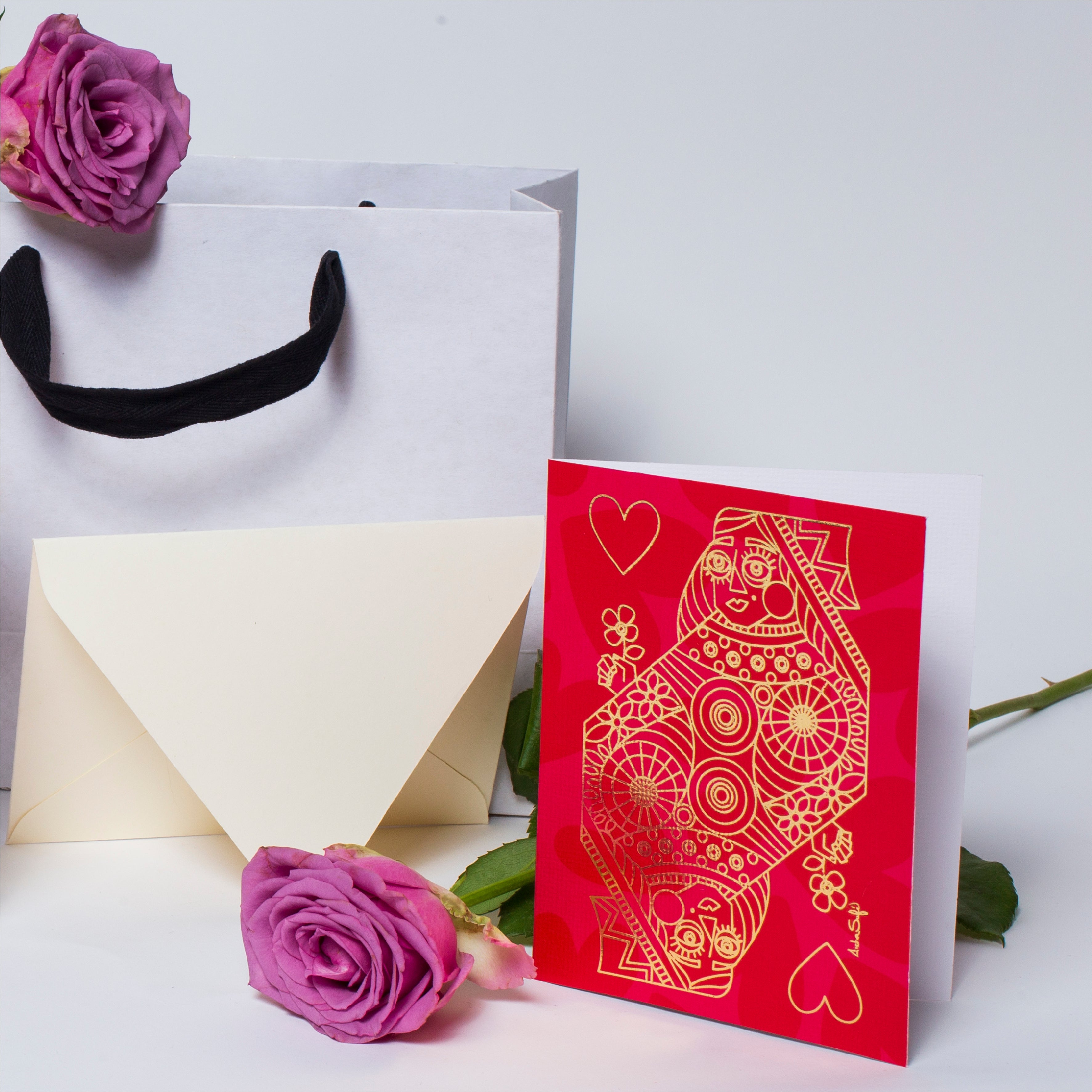 Greeting card  Reina de Corazones