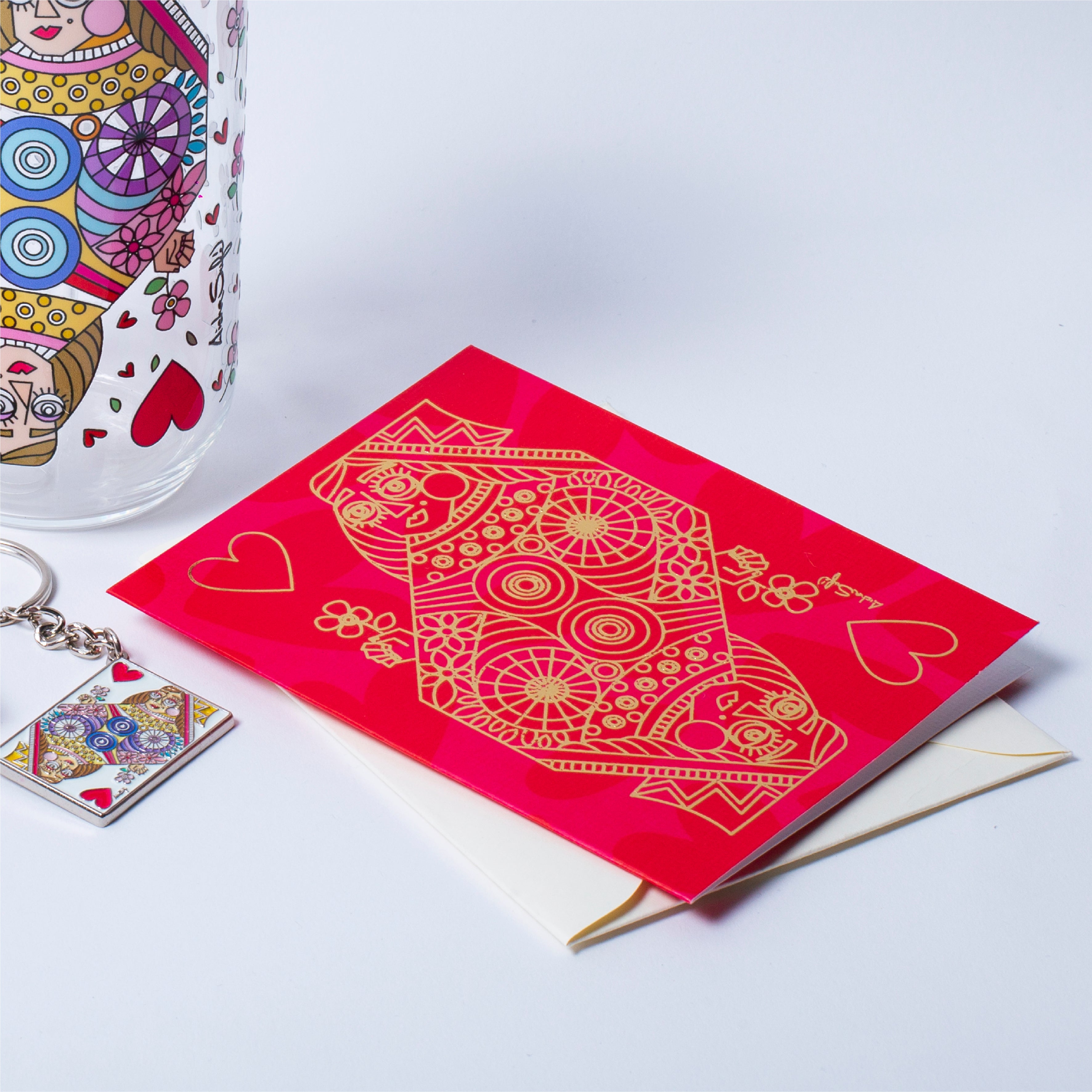 Greeting card  Reina de Corazones